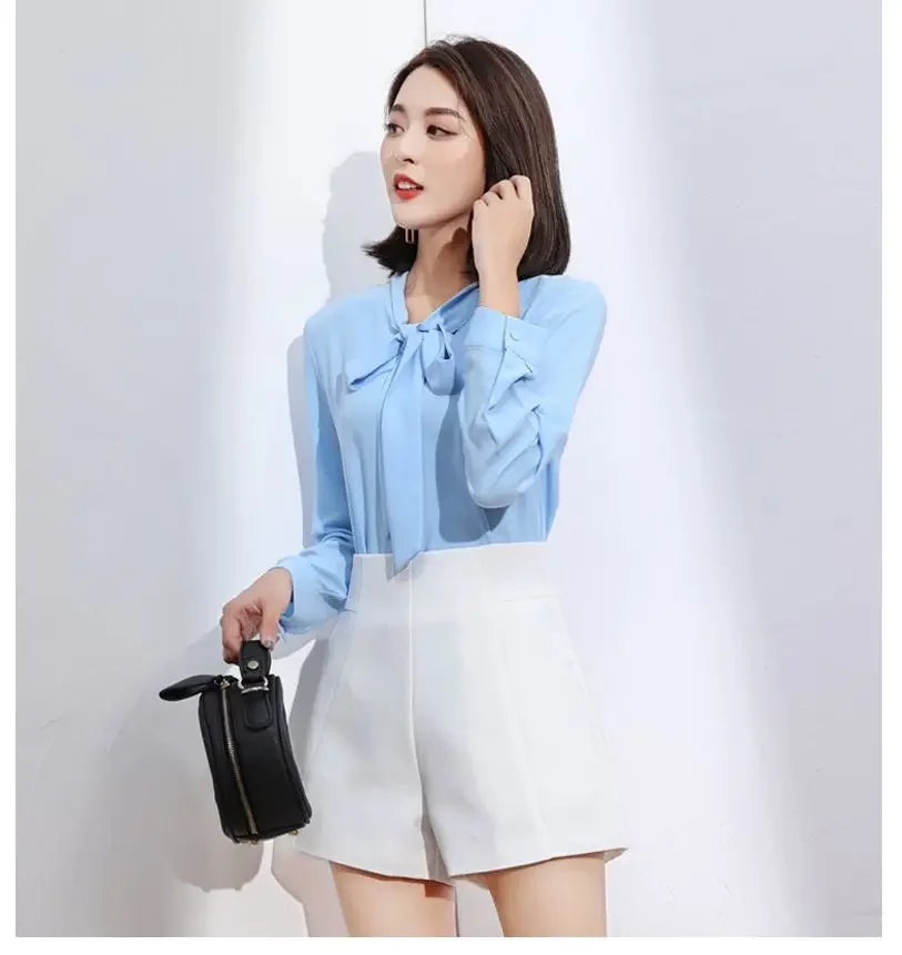 Women's Clothing Black Dress Shorts Summer High Waist A-Line Chiffon Wide Leg Slim Fit Korean Style Office Casual