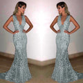 Female Clothing 2025 Annual Meeting Evening Dress Women's Long Sleeveless Sexy Deep V Neck Sequined Women Elegant Party Dresses